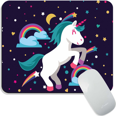 FirseBUY Flying Unicorn, Premium-Textured Custom Non Slip Base Mousepad(Multicolor)