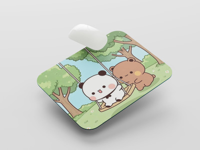 UNIARAWALAS Non-Slip Brain ,DUDU BUBU Cartoon MPM-197 Non Slip Base Mousepad(Black)