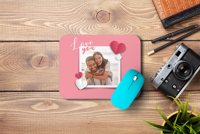 MOTIVATE BOX Non Slip Rubber Base Mousepad (23x18)cm printed design on Photo Non Slip Base Mousepad(Pink)