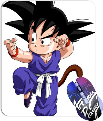 MITTRA Indiacraft Anime Goku Printed Non Slip Base Dual Sided Mousepad(Blue)