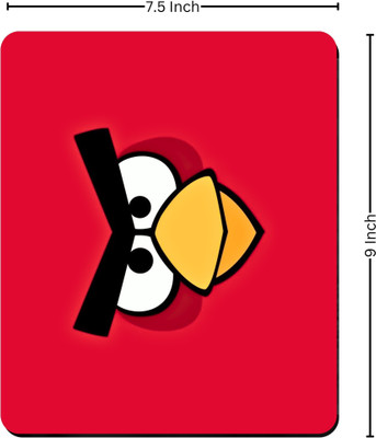 BHS BROTHERS MOUSE PAD 0.157 Non Slip Base Mousepad(Red&White&Yellow&Black)