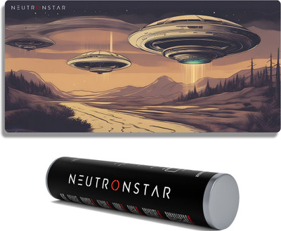 NEUTRONSTAR Space Series UFO Gaming Universal Mousepad(Brown)
