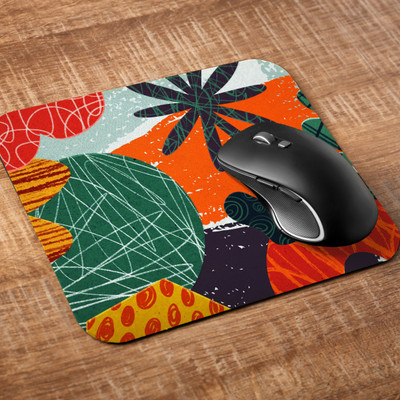 Printile MOUSE PAD 0.68 Non Slip Base Mousepad(Multicolor)