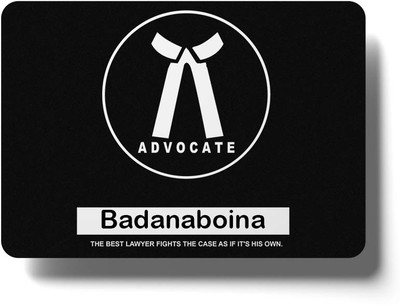 epheriwala Advocate Badanaboina /Mouse pads for Advocates and Lawyers Non Slip Base Mousepad(Black)