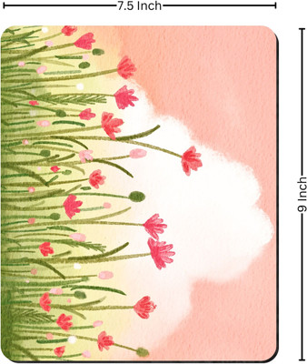 Printile PRINTED MOUSE PAD Non Slip Base Mousepad(Rad&Green&White)