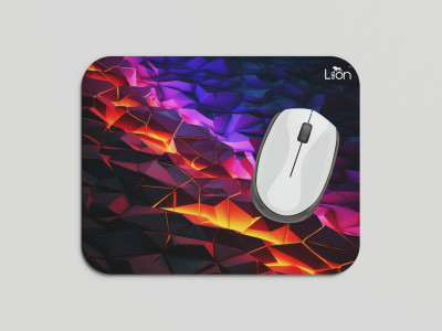 leeon L-MP1-260-3d-abstract-colorful Non Slip Base Mousepad(Multicolor)