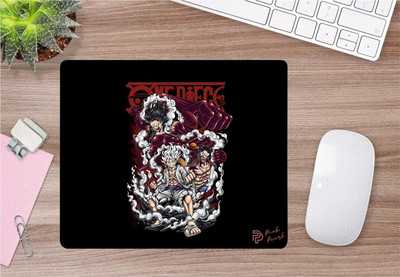 Pink Pearl MousePad Design is Anime Print Desk Mat for Creative Minds Design Non Slip Base Mousepad(Red, White, Maroon)