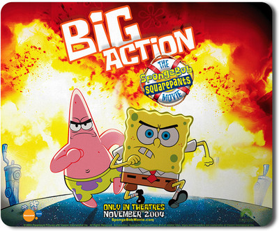 PrintingZone Compatible Print Spongebob Mouse Pad (8 inch X 7 inch) (MP-298) Mousepad(Black)