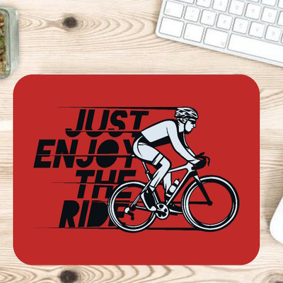 PrintingWorld Enjoy Ride Non Slip Base Mousepad(Multicolor)