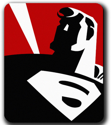 Get Fatang Power At Its Peak Non Slip Base Mousepad(Black, Red)