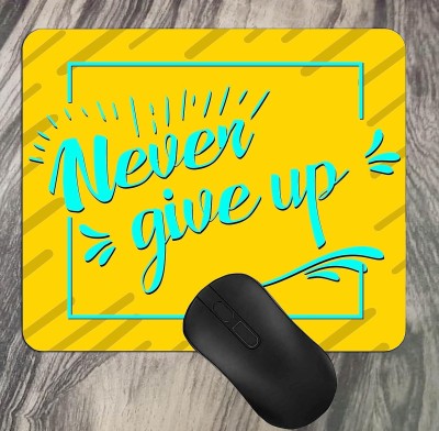 CREATIVE DONS Never Give Up Mousepad(Yellow)