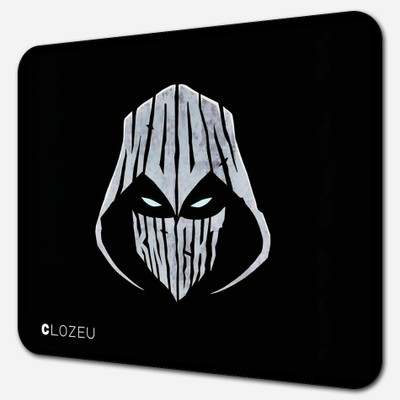 CLOZEU Rubber Mouse Pad Office and Gaming Mouse Non Slip Base Dual Sided Mousepad(Black)