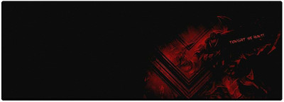 spincart Large Gaming XXL Extended Mouse Pad with Nonslip Base,Desk Mat For Desktop, Laptop, Keyboard , Tablet Macbook Non Slip Base Mousepad(Black, Red)