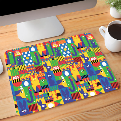 ZORI Animal Pattern Printed Mouse Pad for Gaming Computer, Laptop (10*14inch) Non Slip Base Mousepad(Animal Pattern)