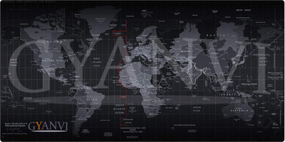 Gyanvi World Map Anti Slip Rubber Gaming Mouse Pad Desk Mat - Computer Laptop 60X30CM Mousepad(Black)