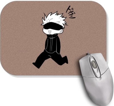 LGZ Anime Mouse Pad Computer Jujutsu Kaisen Gojo Printed with Anti-Slip Rubber Base Mousepad(Black, Beige, White)