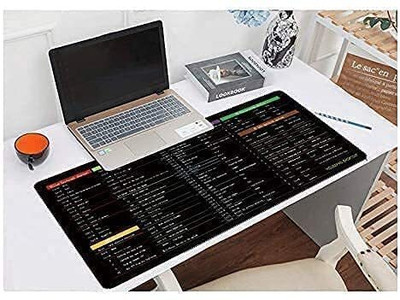 WEMOL Portable Desk Mat for Shortcut Key Laptop Large Extended Mouse Pad for Office Mousepad(Black)