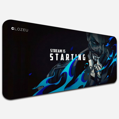 CLOZEU Mouse Pad, Large Extanded Desk Mouse Pad, Non-slip Spill-Resistant Non Slip Base Mousepad(Black, Blue)