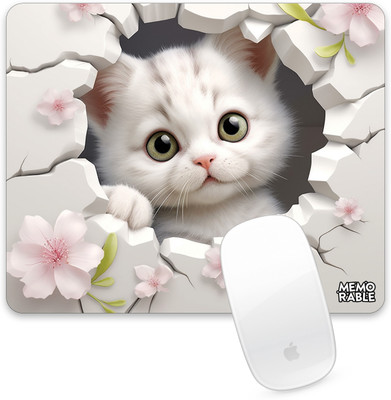CHA Animated butterfly house Gaming Mouse Pad – Fun & Stylish Desk Accessory Non Slip Base Mousepad(White)