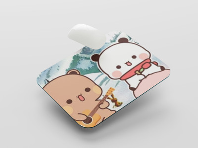 UNIARAWALAS Non-Slip Brain ,DUDU BUBU Cartoon MPM-193 Non Slip Base Mousepad(Black)