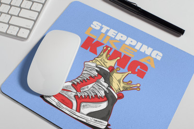 Epic Merch Step like a king Mousepad(Multicolor)