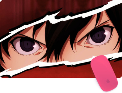 XENOTECH Premium Anime Mouse Pad (9 inch x 7 inch) - Anime Eyes Printed Mousepad Non Slip Base Mousepad(Anime&1)