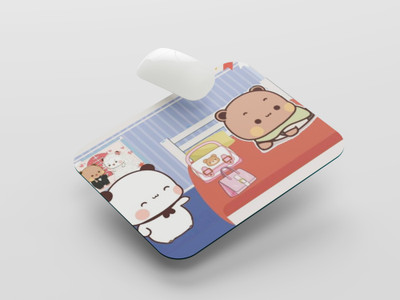 UNIARAWALAS Non-Slip Brain ,DUDU BUBU Cartoon MPM-195 Non Slip Base Mousepad(Black)