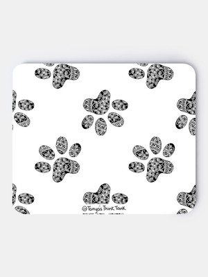 macmerise Paws Pattern Non Slip Base Mousepad(Multicolor)