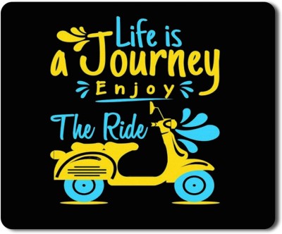 RAJEEC Life A Journey Enjoy The Ride Quotes Printed Mouspad Mousepad(Multicolor)