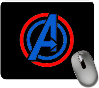 dk printing A Circle Logo Printed Mouse Pad Mousepad(Black)