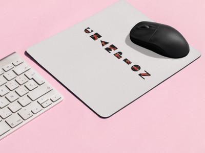 Rushaan Champion Text - Printed Mousepads Mousepad(White)