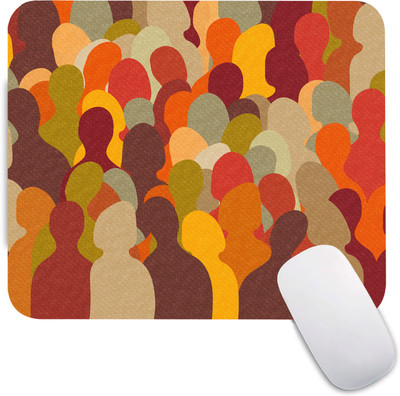 The Custom Crow Abstract Art Textured Non Slip Base Mousepad(Multicolor)