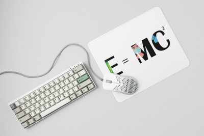 Rushaan E=MC2 - Printed Mousepads For Mathematics Lovers Mousepad(White)
