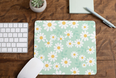 Kandarigifts WaterProof Floral Mouse Pad Non-Slip for Computer and Laptop Non Slip Base Mousepad(Multicolor)