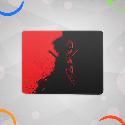 tejas Deadpool and Wolverine Black & Red Premium Mousepad(Multicolor)