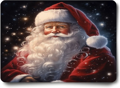ASvik Creation Santa Claus MP-13 Gaming Mouse Pad for Gamers, Office, PC, Laptop 23x19 cm Non Slip Base Mousepad(Multicolor)
