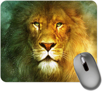 dk printing Lion Aaya Re Printed Mouse Pad Mousepad(Black)