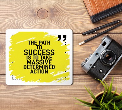 Printwala Never Give Up | Motivational Quotes|Think Positive| Success Mousepad(MP-37) Mousepad(Black)