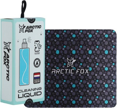 ARCTIC FOX Screen Cleaning Kit Set and Non-Slip Rubber Base Mouse Pad Combo (Hexad & Kit) Mousepad(Multicolor, Blue)