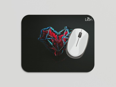 leeon L-MP1-255-heart-abstract Non Slip Base Mousepad(Multicolor)