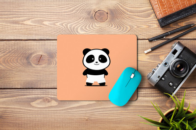 Mr UVD Orange Panda (9 inch x 7 inch) Printed Mousepad Gaming , Professional , Gift Non Slip Base Mousepad(Multicolor)
