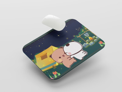 UNIARAWALAS Non-Slip Brain ,DUDU BUBU Cartoon MPM-194 Non Slip Base Mousepad(Black)