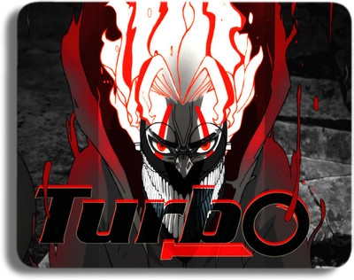 Inkaura Anime DANDADAN Printed TURBO Mousepad Non-Slip Base For Leptop Desktop 9x7 Inch Non Slip Base Mousepad(Black)