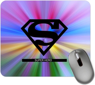 dk printing Super Hero Printed Mouse Pad Mousepad(Black)