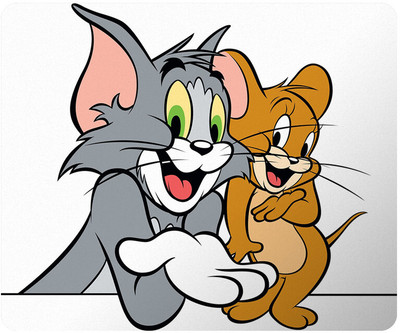 PrintingZone Compatible Print Tom & Jerry Mouse Pad (8 inch X 7 inch) (MP-320) Non Slip Base Mousepad(Multicolor)