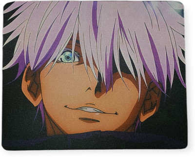 ABHIcreation Gojo Satoru Anti-Slip Base, High Durability, Anime Mousepad, rubber mouse pad Non Slip Base Mousepad(Multicolor)