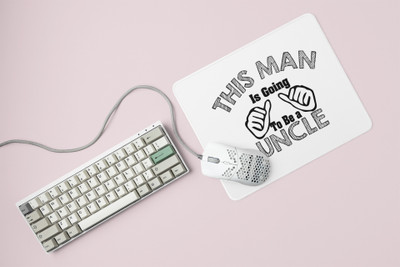 Rushaan This man going to be uncle- Printed Mousepad Mousepad(White)