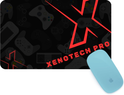 XENOTECH Pro Mouse Pad - (9x7.5 inch) Printed Desk Mat Mousepad Non Slip Base Mousepad(Red)