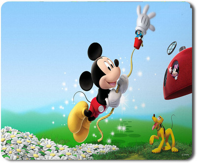 PrintingZone Compatible Print Mickey Mouse Pad (8 inch X 7 inch) (MP-123) Mousepad(Black)