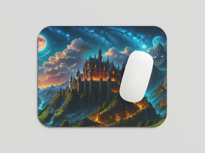 leeon L-MP1-169-Castle Non Slip Base Mousepad(Multicolor)